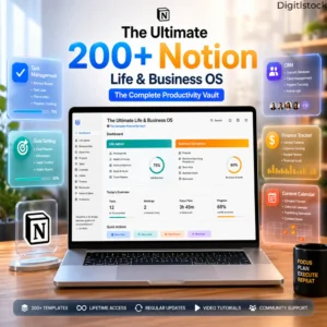 200+ Notion Business & Life OS | The Ultimate System to Organize Your Way to Success